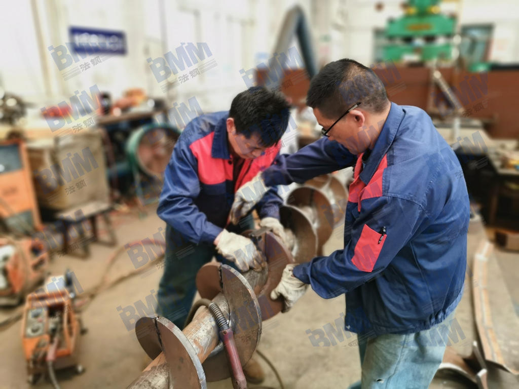 Helical vane parts manufactured 2